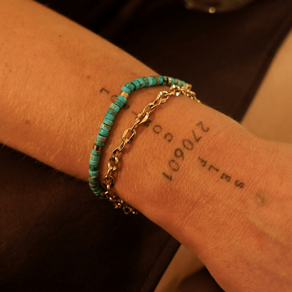 Chunky Clasp Chain Bracelet - Ocean Native