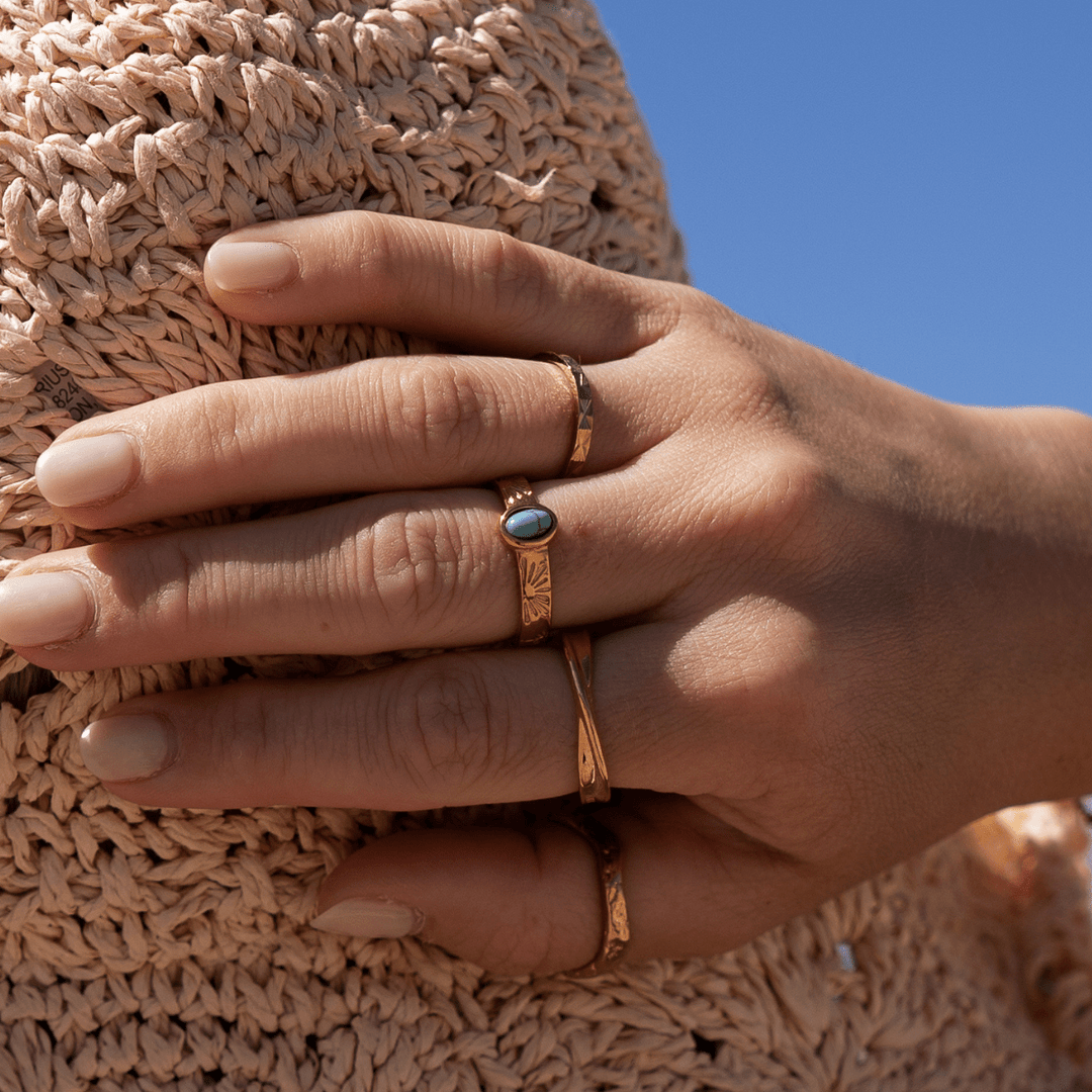 Classic Twisted Band Ring - Ocean Native