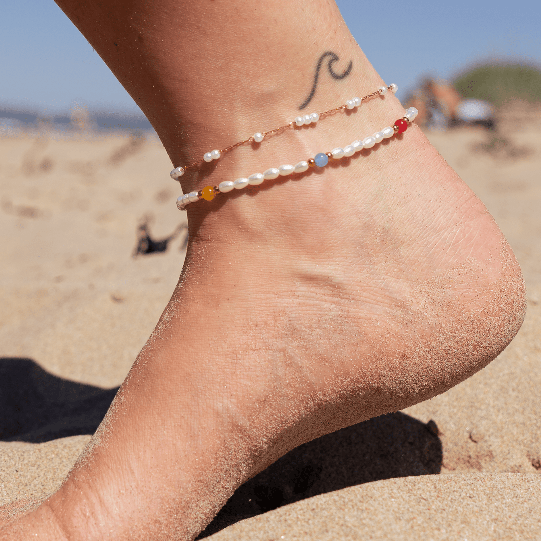 Coral Reef Beaded Anklet - Ocean Native