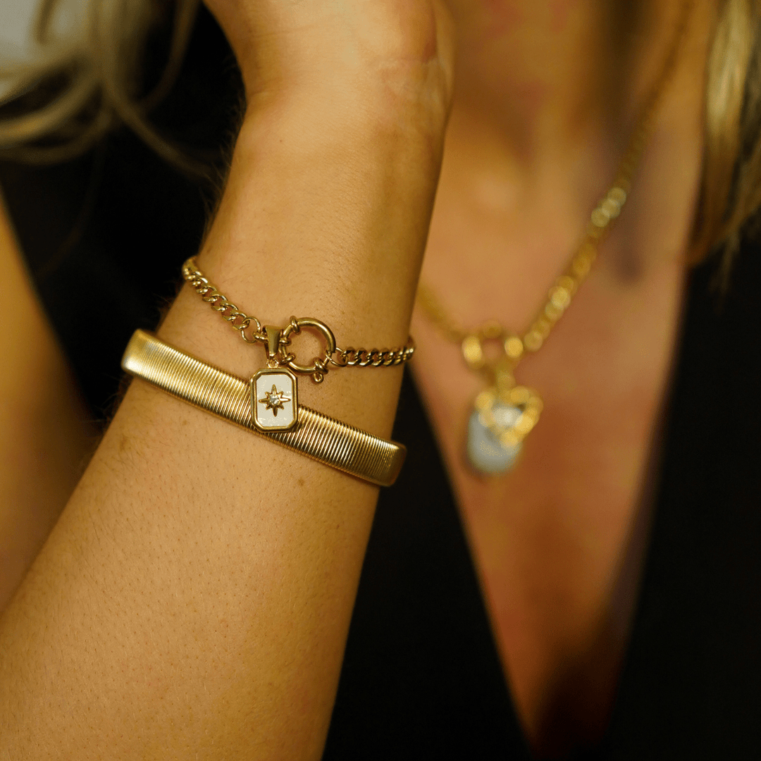 Cuban Clasp Chain Bracelet - Ocean Native