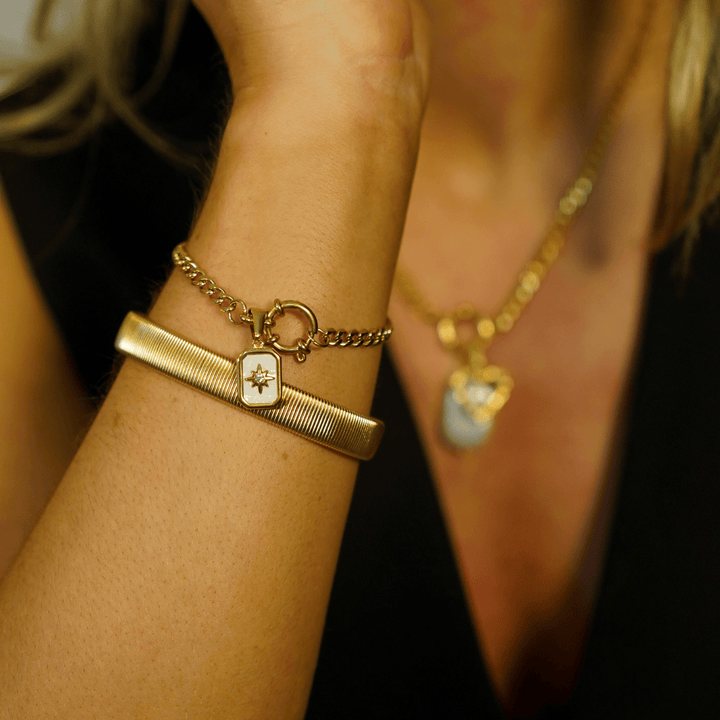 Cuban Clasp Chain Bracelet - Ocean Native