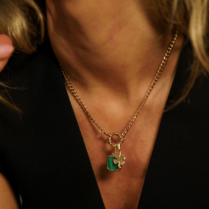 Green Square Pendant Charm - Ocean Native