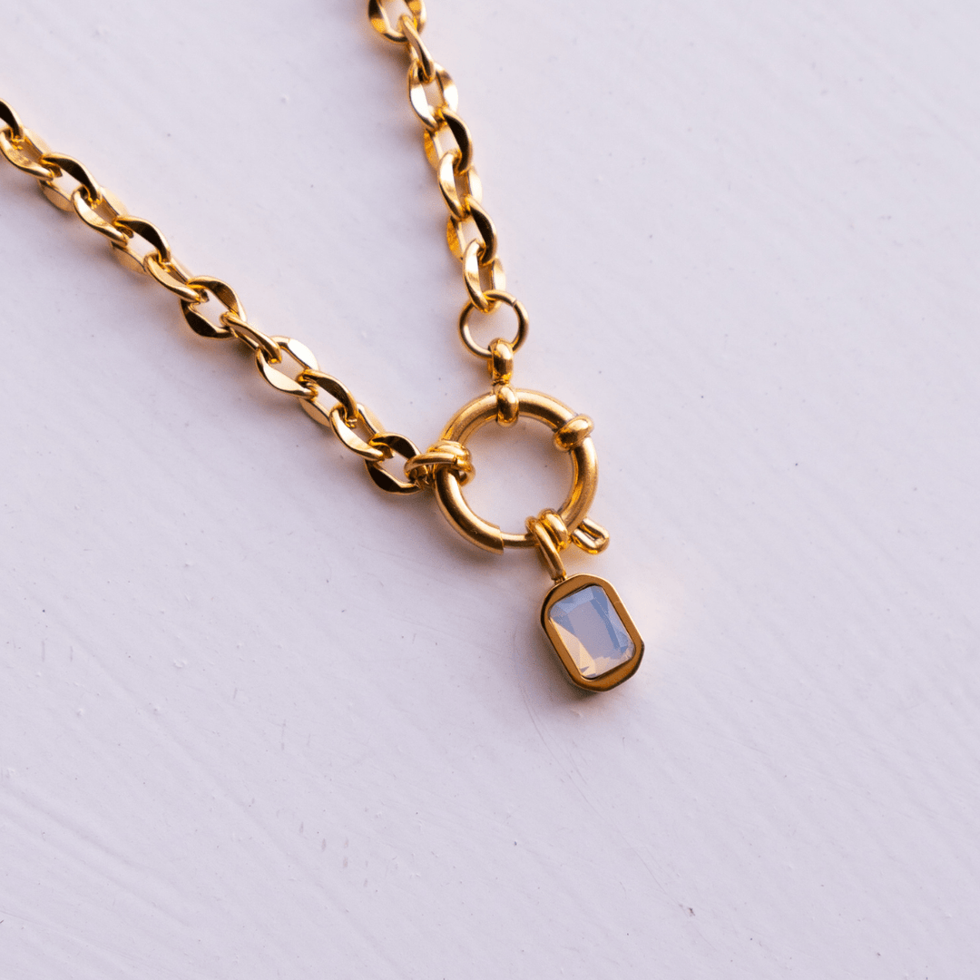 June Birthstone Necklace - Moonstone - Ocean Native