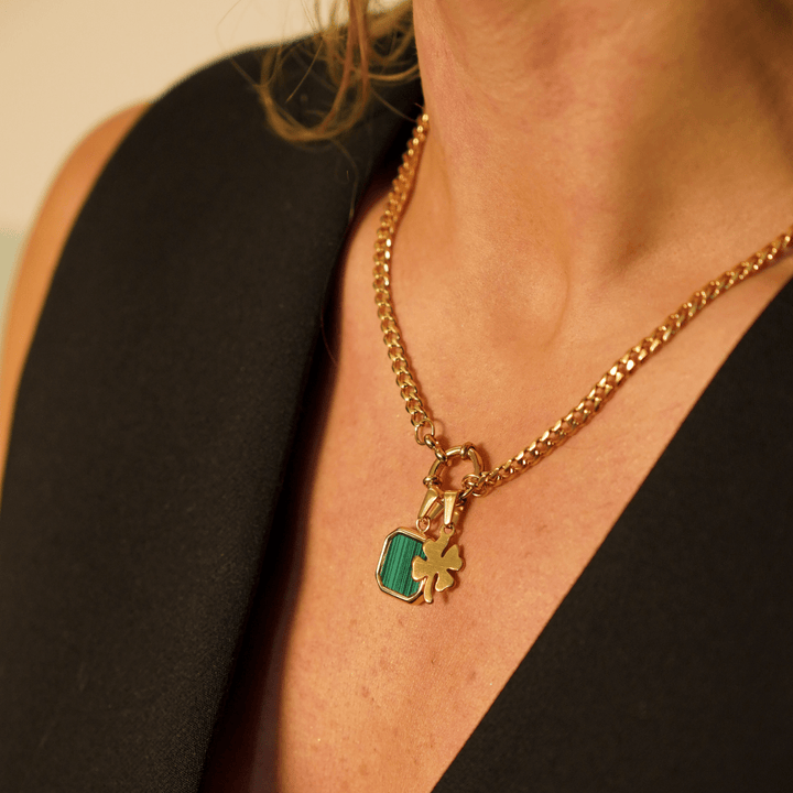 Lucky Clover Charm Necklace - Ocean Native