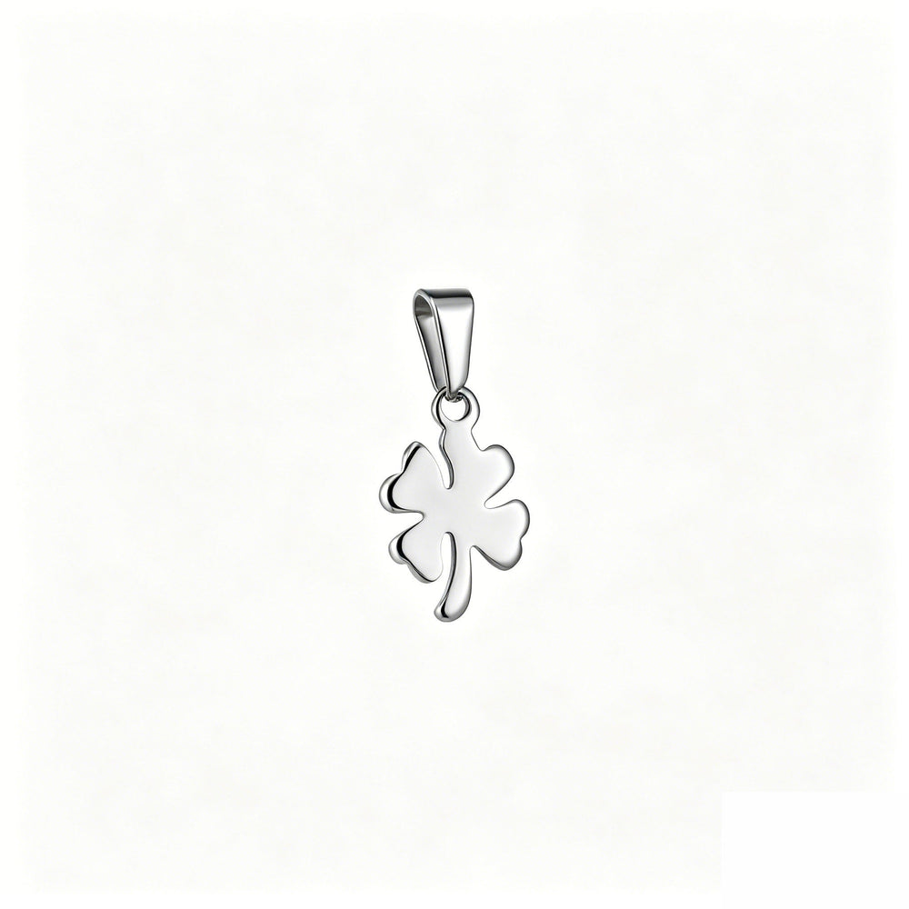 Lucky Clover Pendant Charm - Silver - Ocean Native