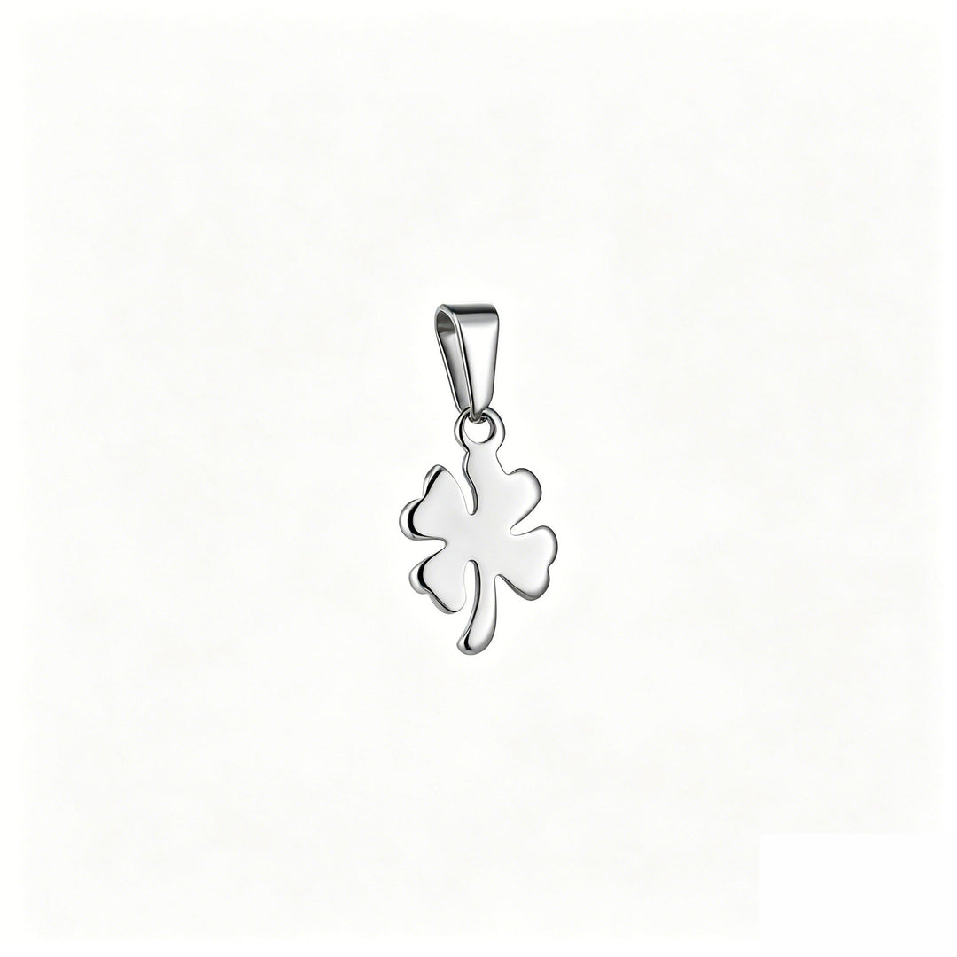 Lucky Clover Pendant Charm - Silver - Ocean Native