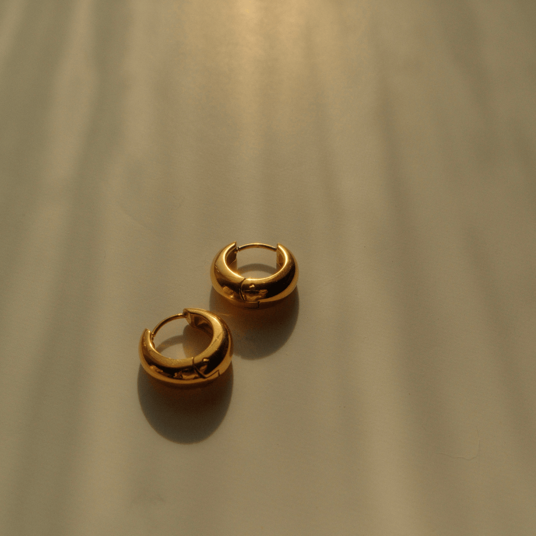 Luna Huggie Hoop Earrings - Gold (S/M/L) - Ocean Native