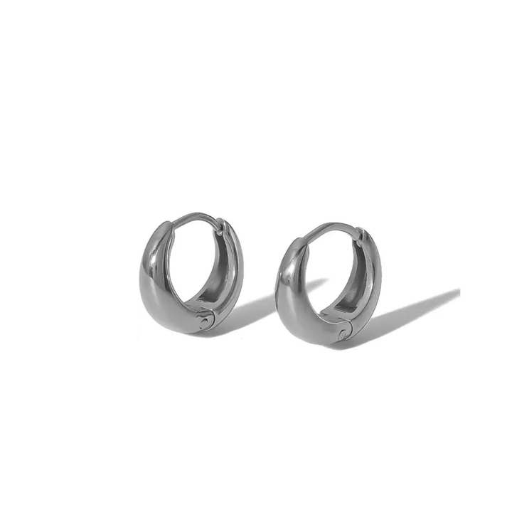 Luna Huggie Hoop Earrings - Silver (S/M/L) - Ocean Native