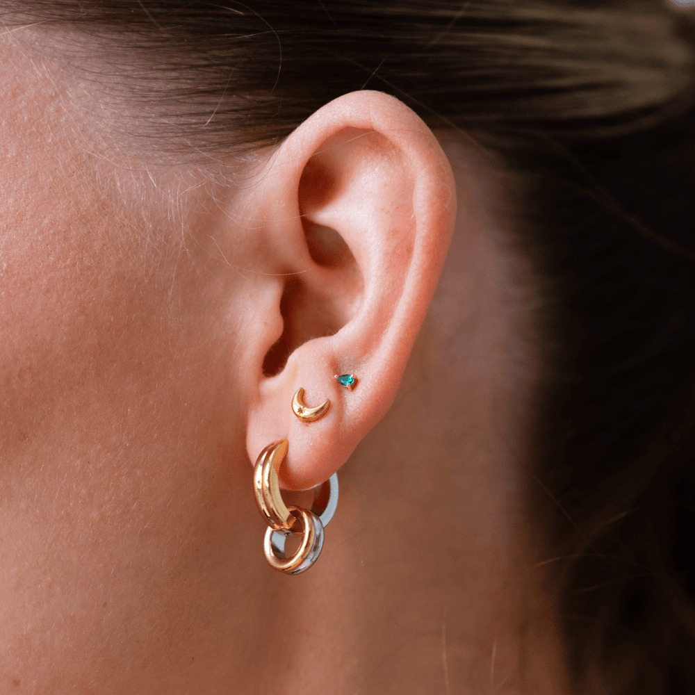 Lunar Stud Earrings - Ocean Native