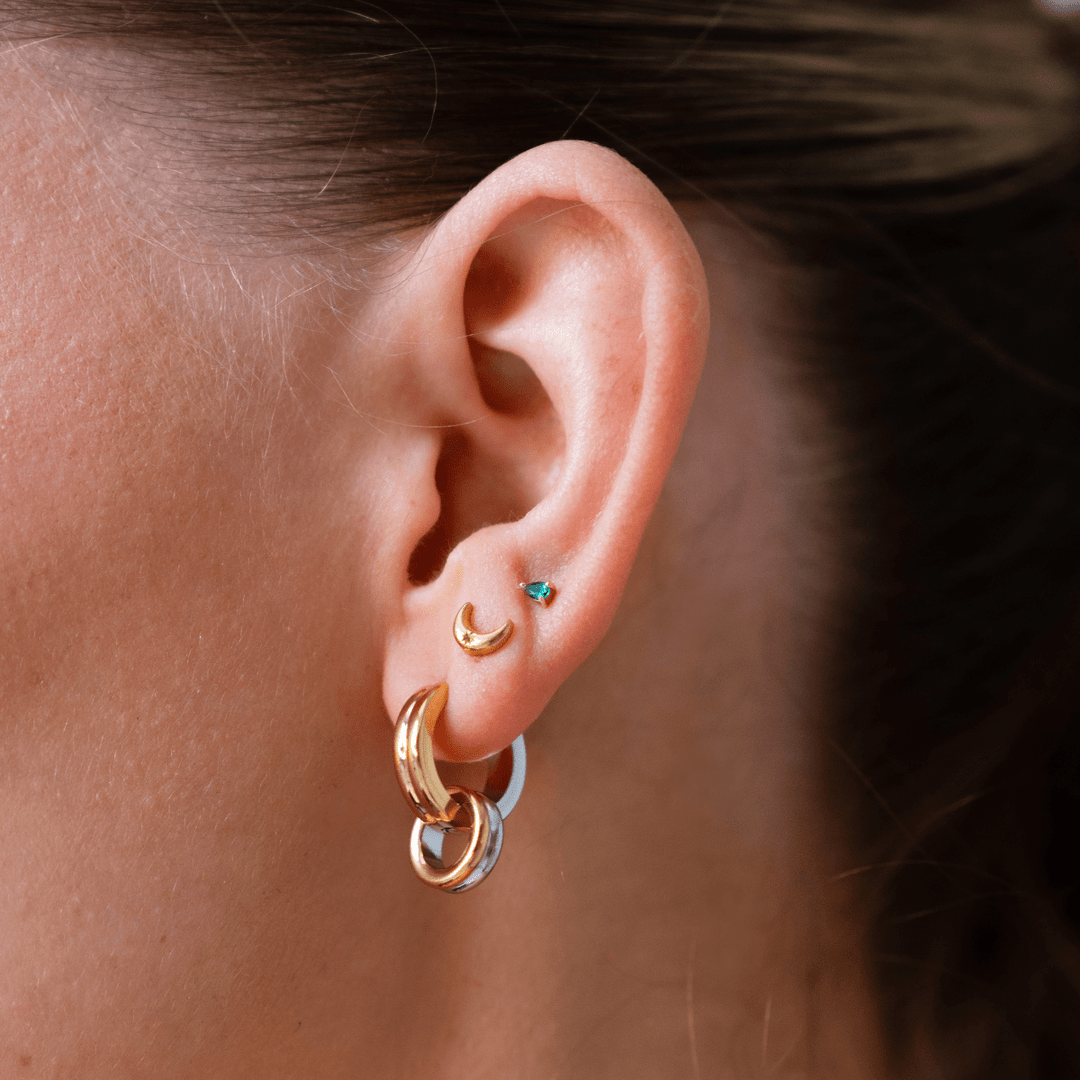 Lunar Stud Earrings - Ocean Native