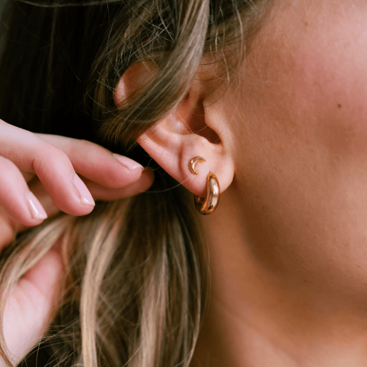 Lunar Stud Earrings - Ocean Native