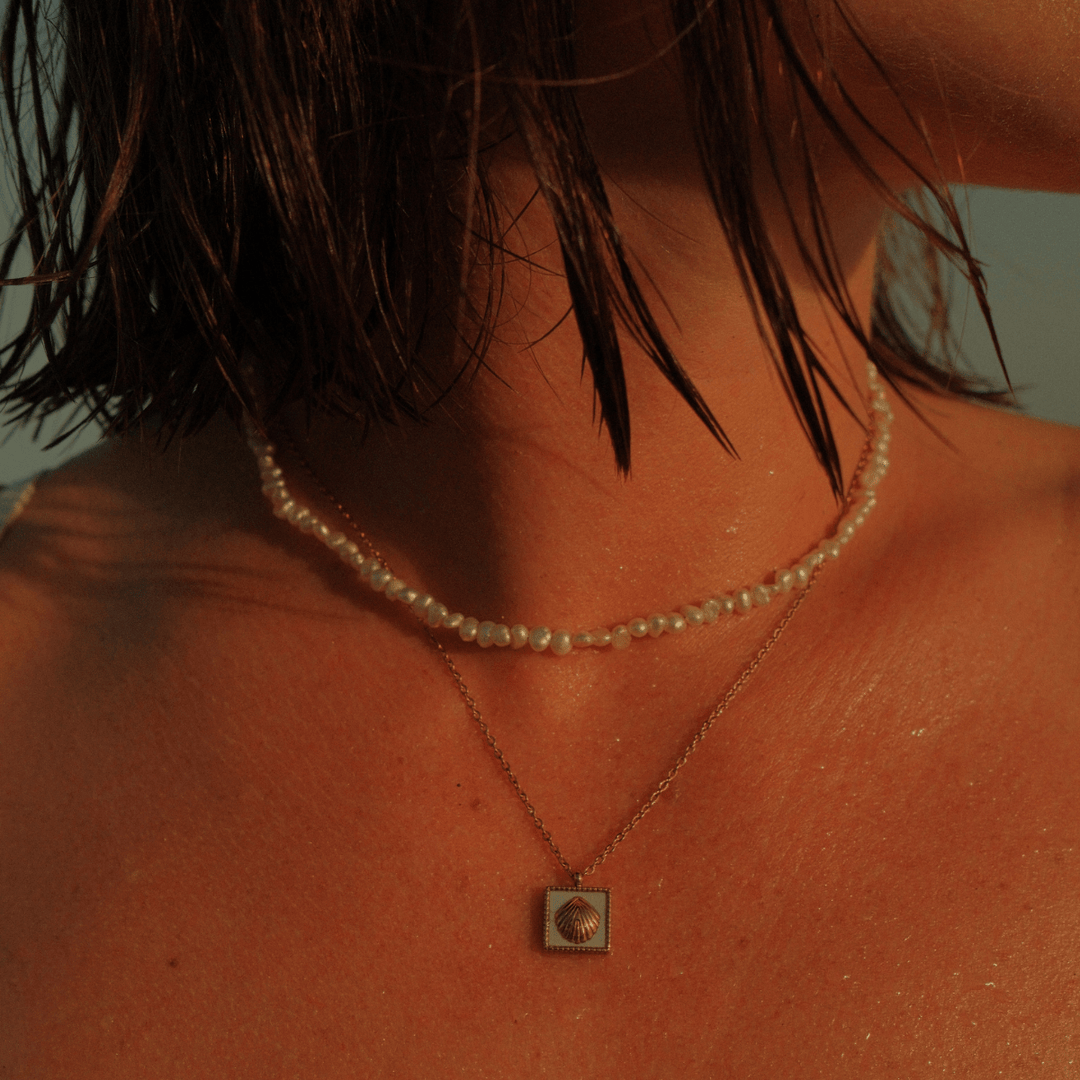 Meet Me At The Beach Pendant Necklace - Ocean Native