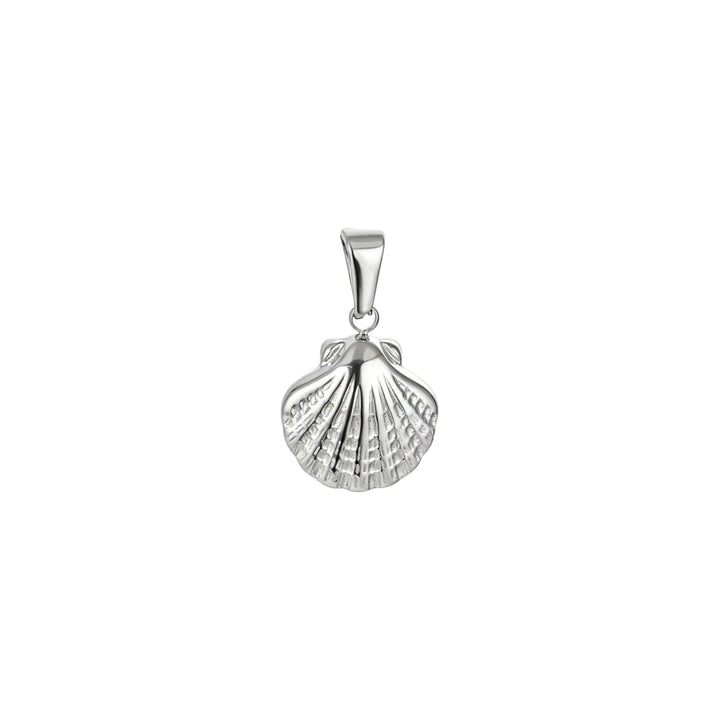 Meet Me At The Beach Shell Pendant Charm - Silver - Ocean Native