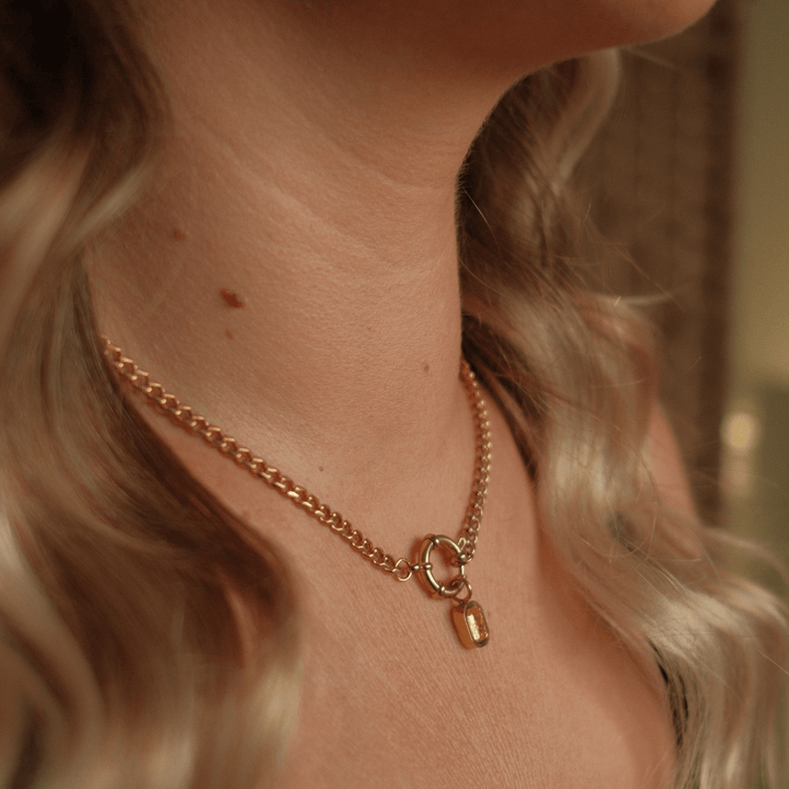 November Birthstone Necklace - Citrine CZ - Ocean Native