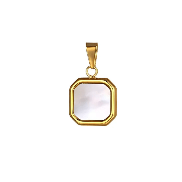 Pearl Square Pendant Charm - Ocean Native