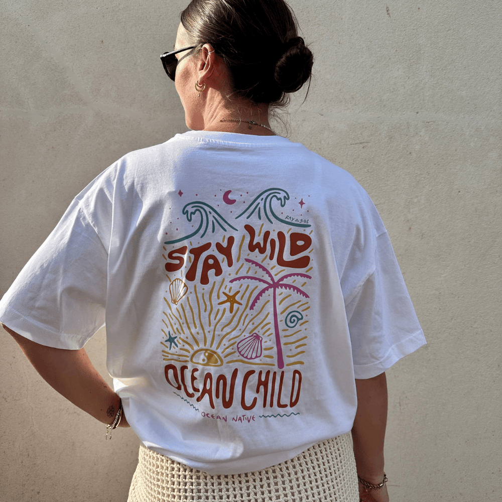 Pre - Order - Ocean Native Stay Wild T-Shirt - Ocean Native