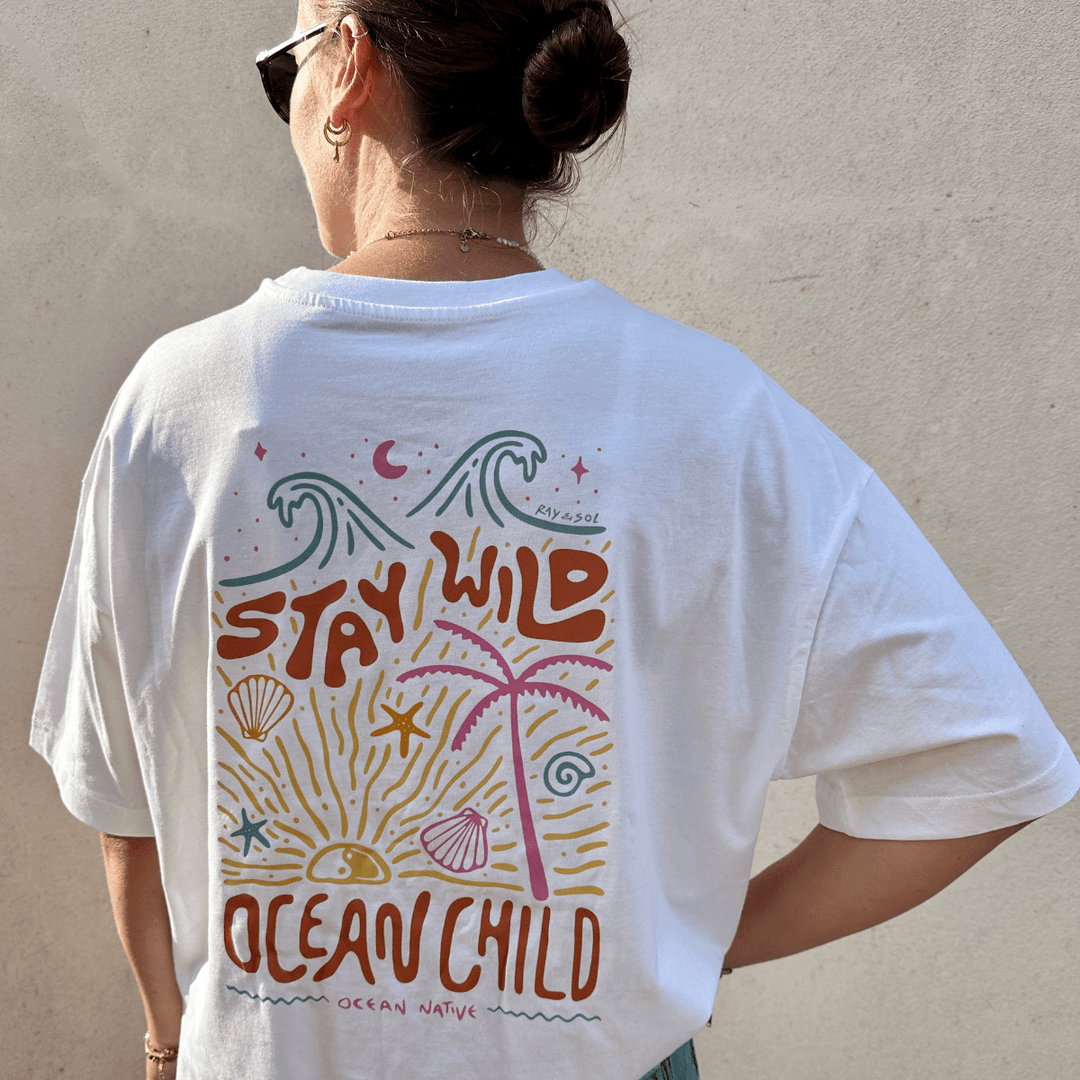 Pre - Order - Ocean Native Stay Wild T-Shirt - Ocean Native