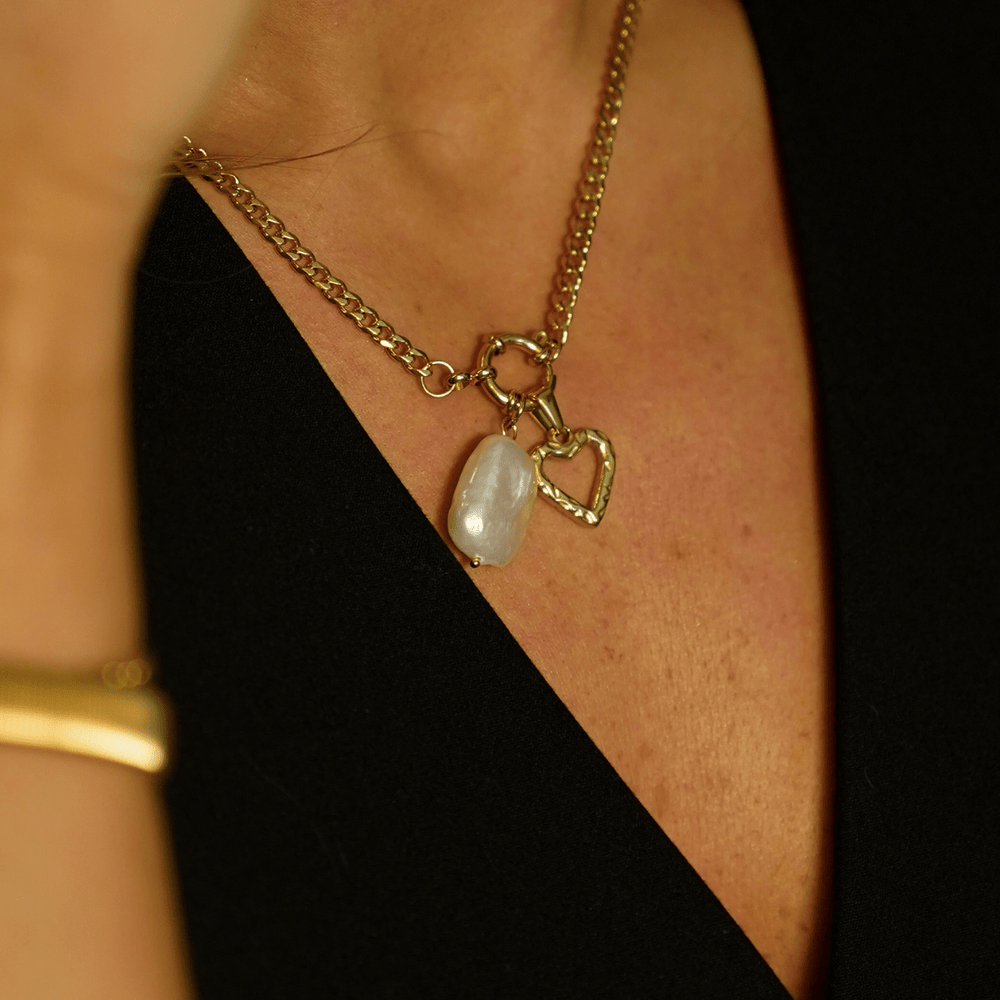 Riptide Heart Pendant Charm Necklace - Ocean Native