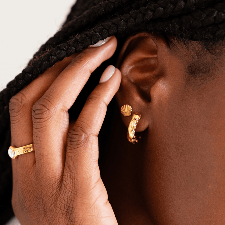 Riptide Hoop Earrings - Chunky - Ocean Native
