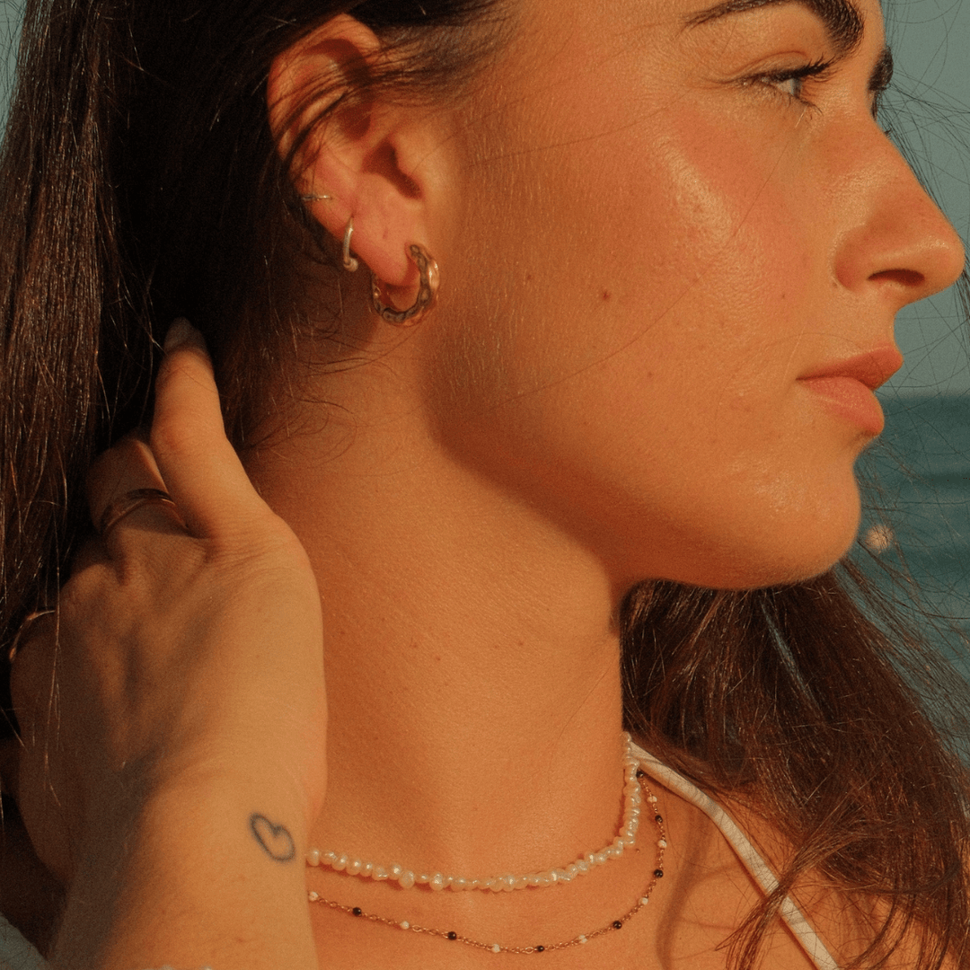 Riptide Hoop Earrings - Chunky - Ocean Native
