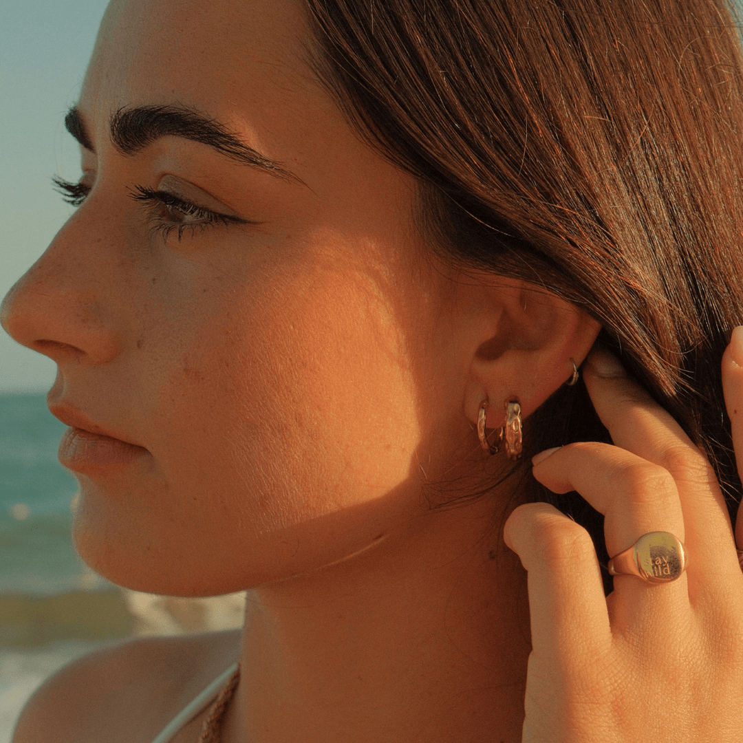 Riptide Hoop Earrings - Chunky - Ocean Native