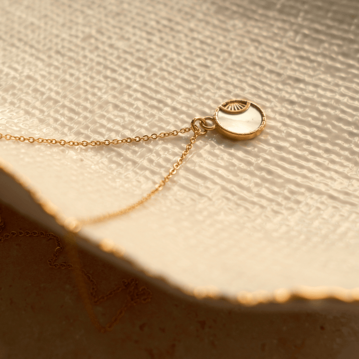 Solar Pendant Charm Necklace - Ocean Native