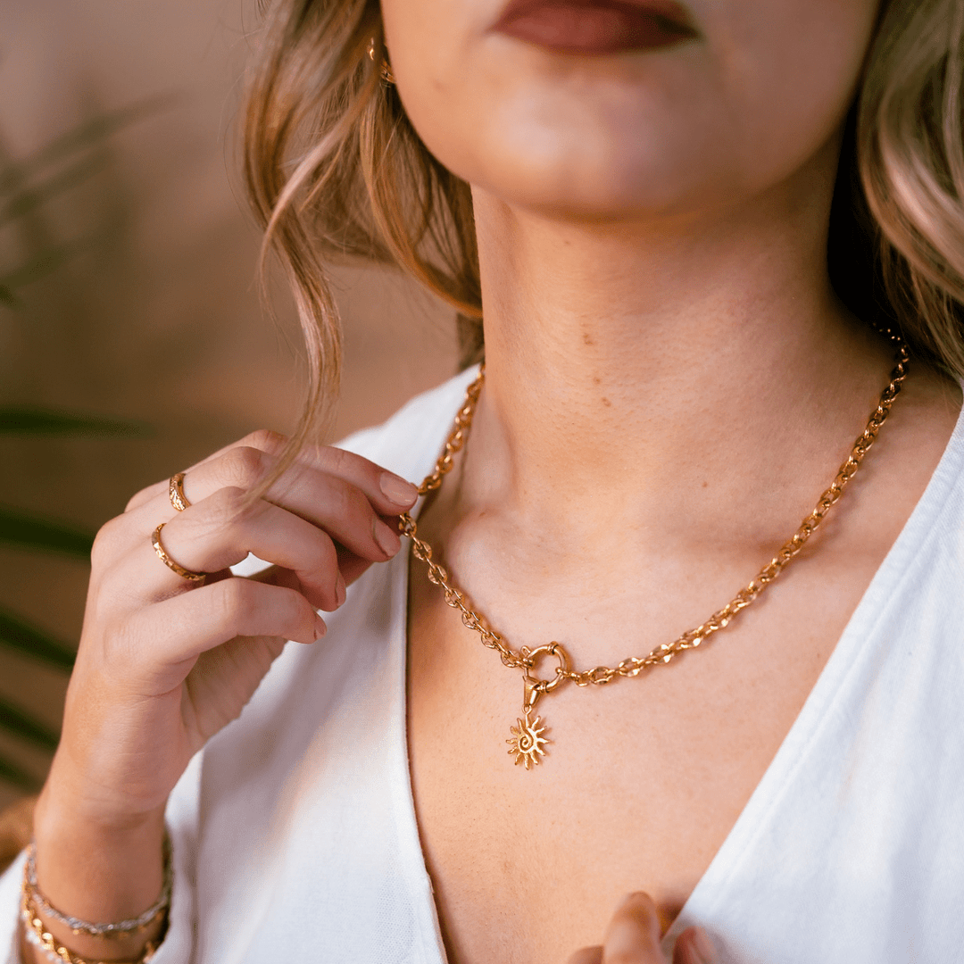 Soleil Charm Necklace - Ocean Native