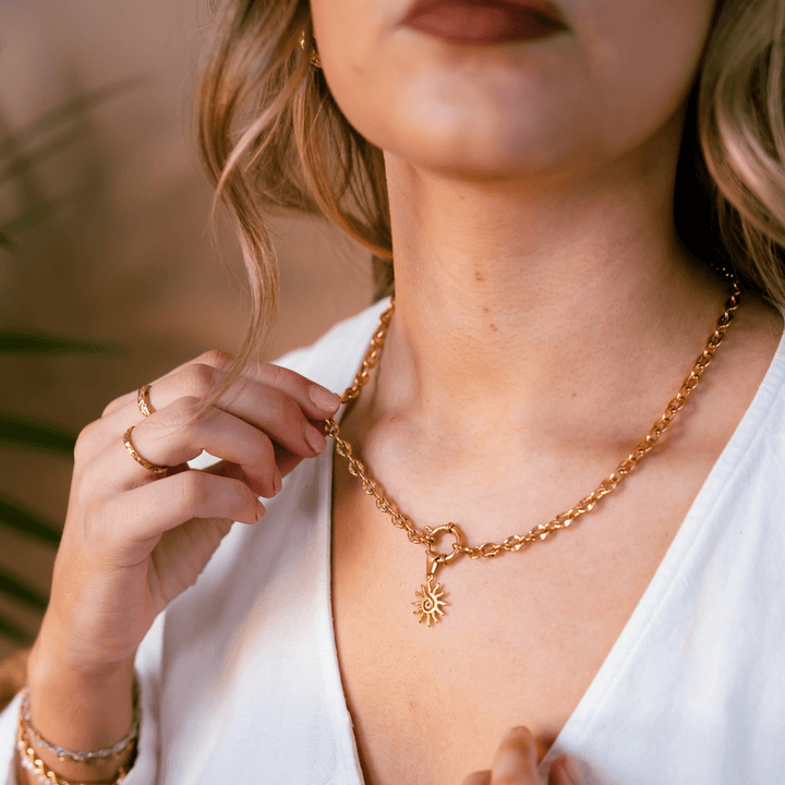 Soleil Charm Necklace - Ocean Native