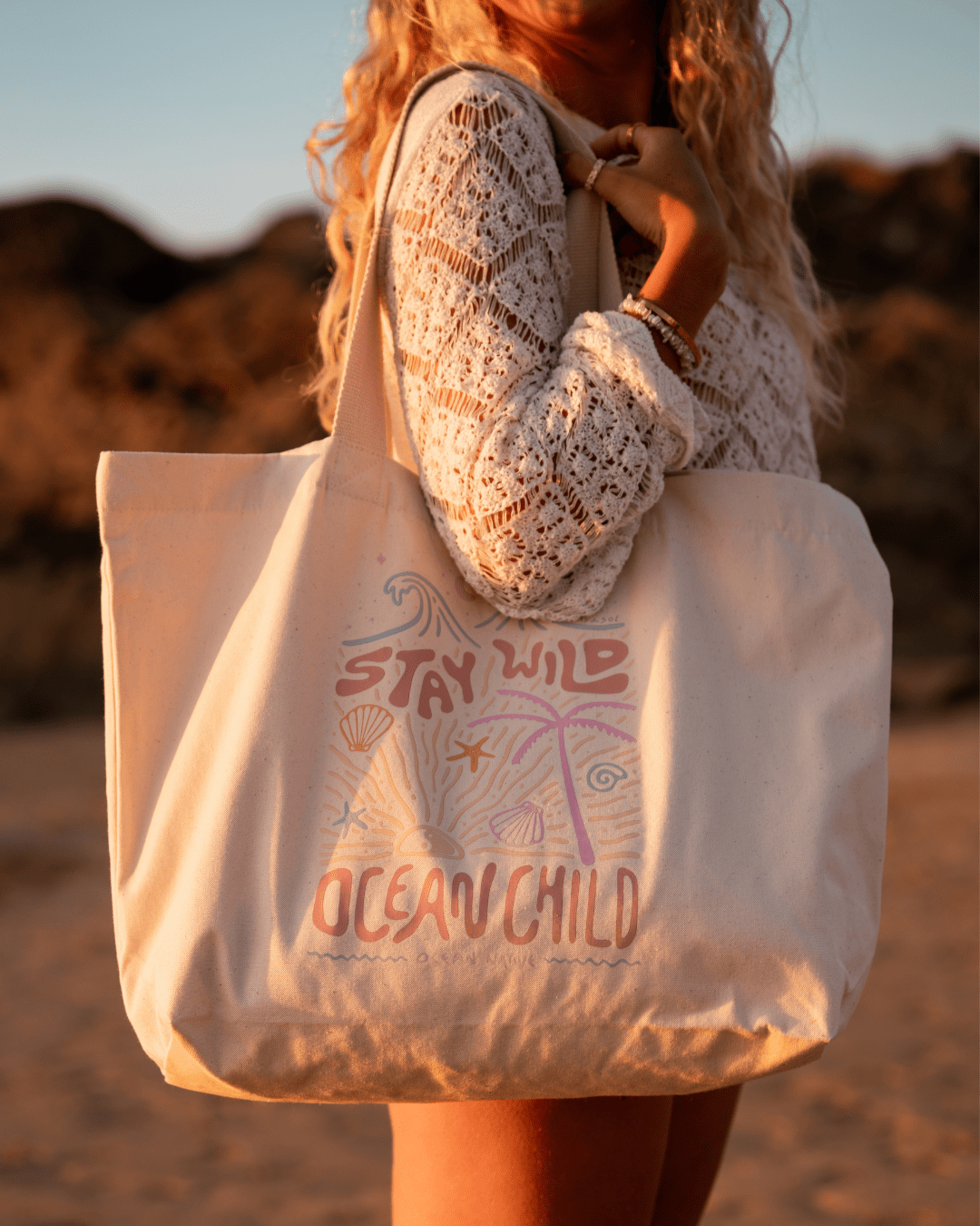 Stay Wild Tote Bag - Ocean Native