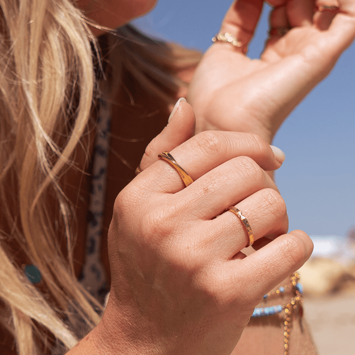 Sunray Stacking Ring - Ocean Native
