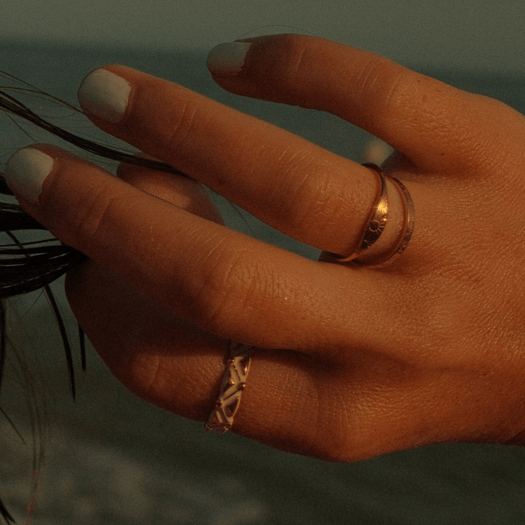 Sunset Lover Stacking Ring Set - Ocean Native