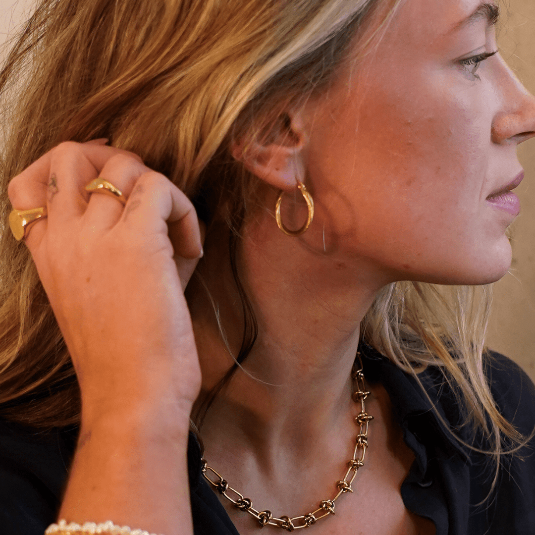 The Alma Hoop Earrings - Ocean Native