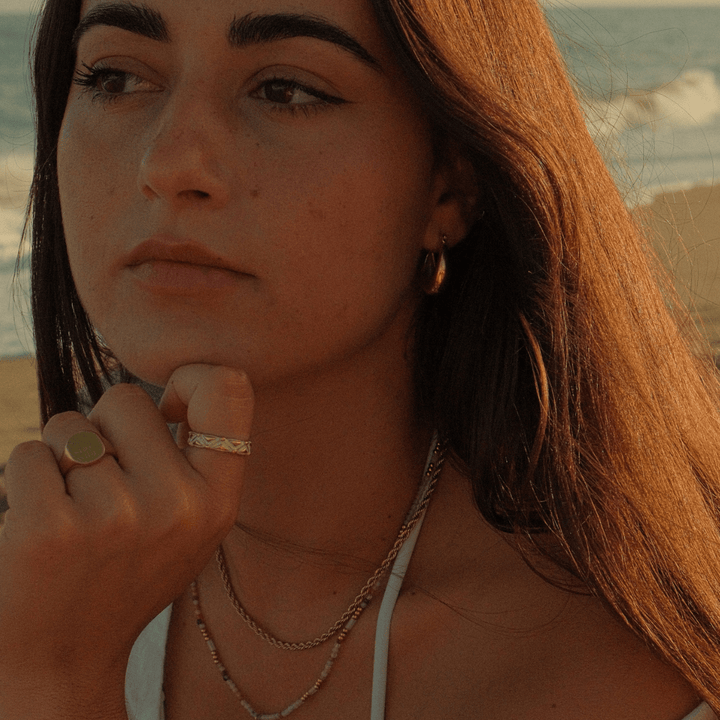 The Athena Ring - Adjustable - Ocean Native