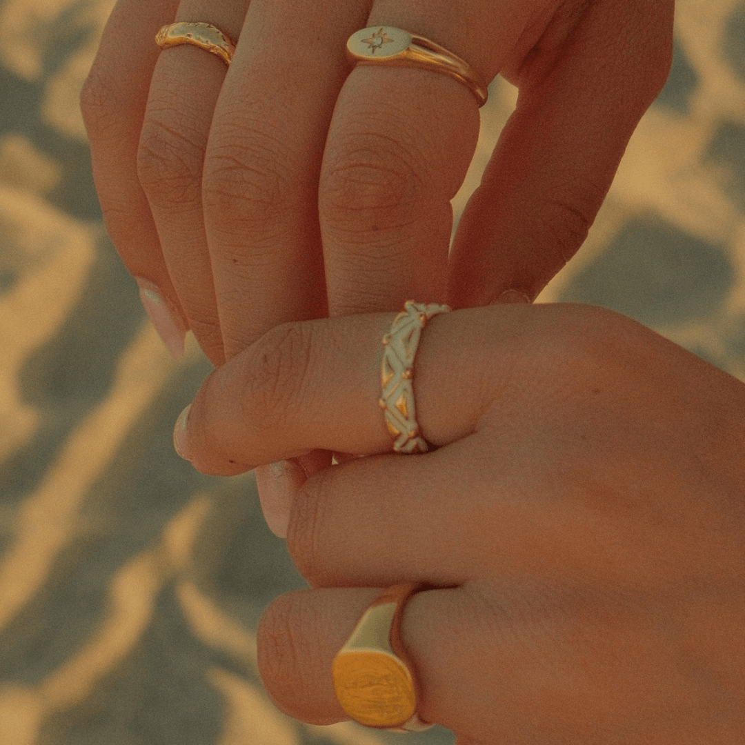 The Athena Ring - Adjustable - Ocean Native