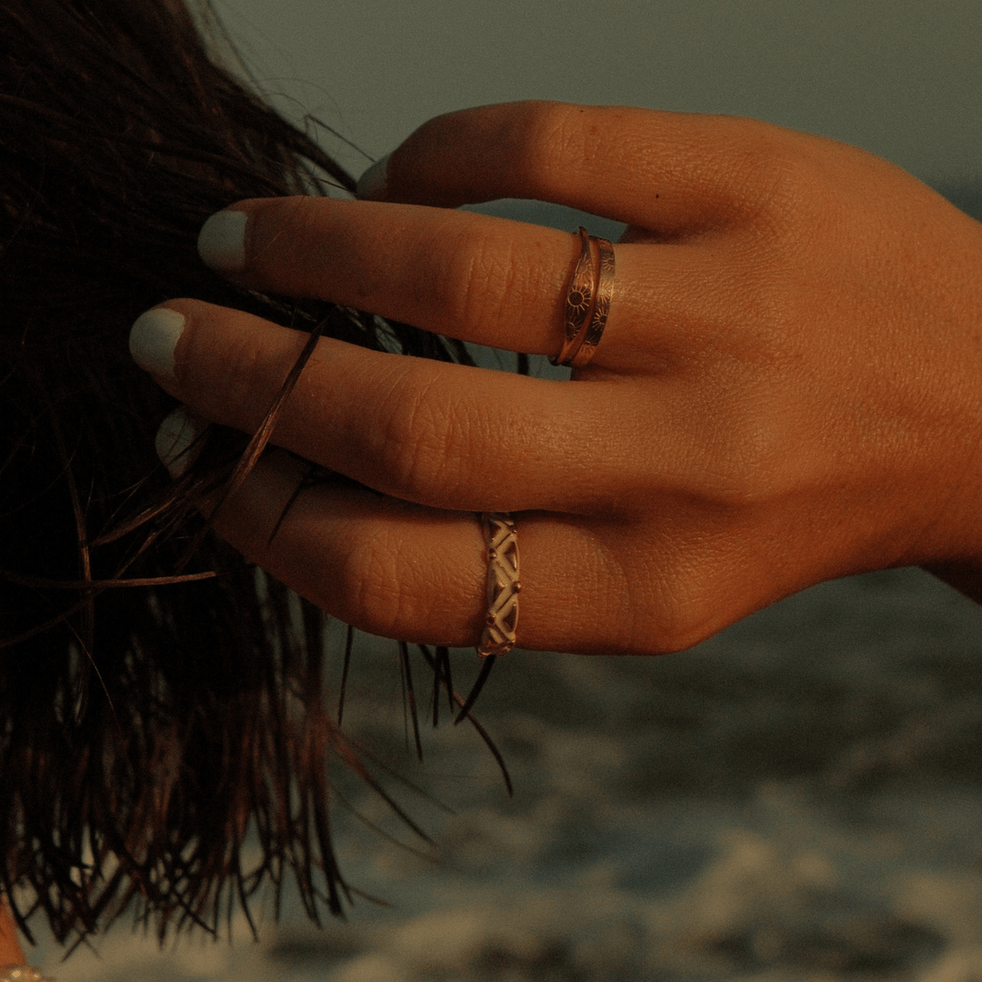 The Athena Ring - Adjustable - Ocean Native