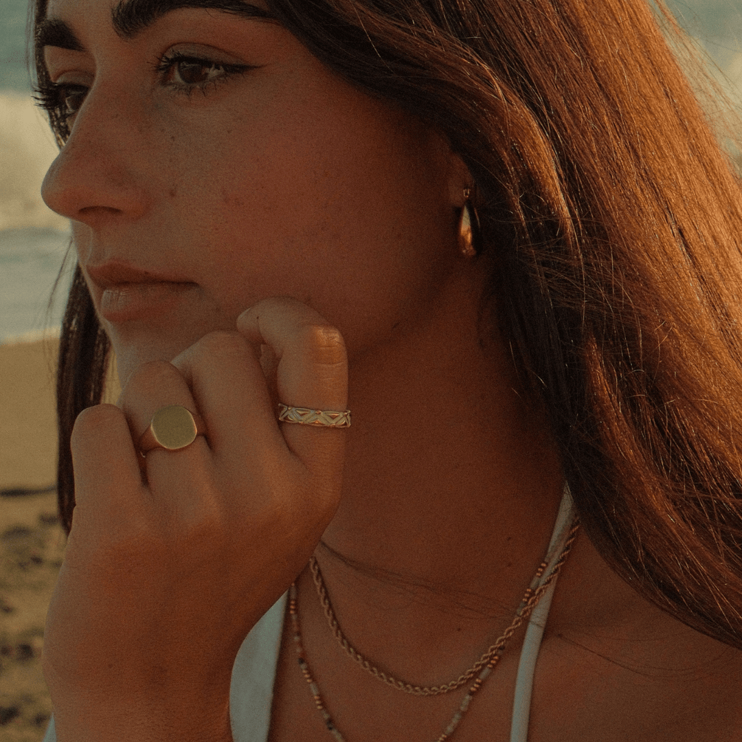 The Athena Ring - Adjustable - Ocean Native