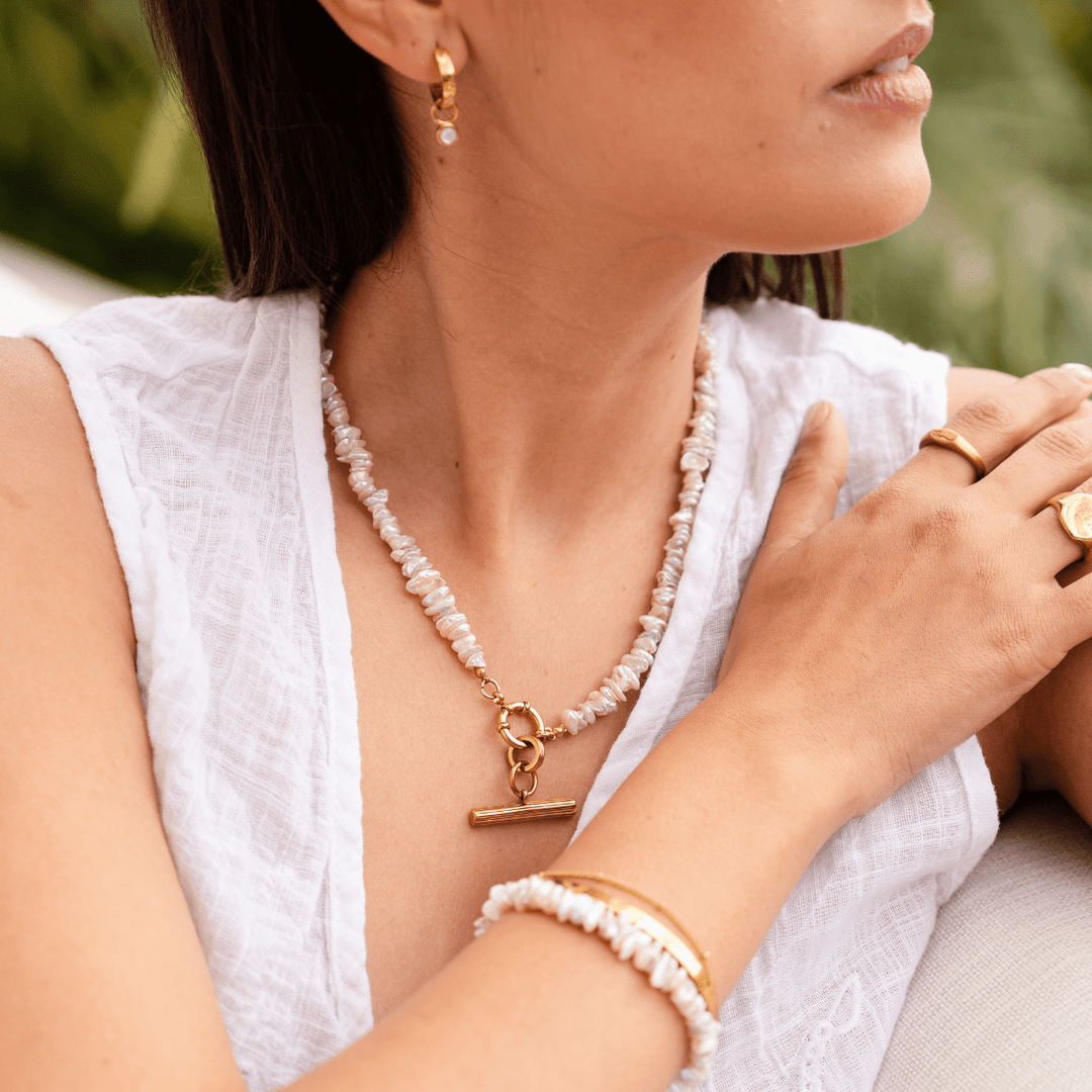 The Cala Freshwater Pearl Bracelet - Ocean Native