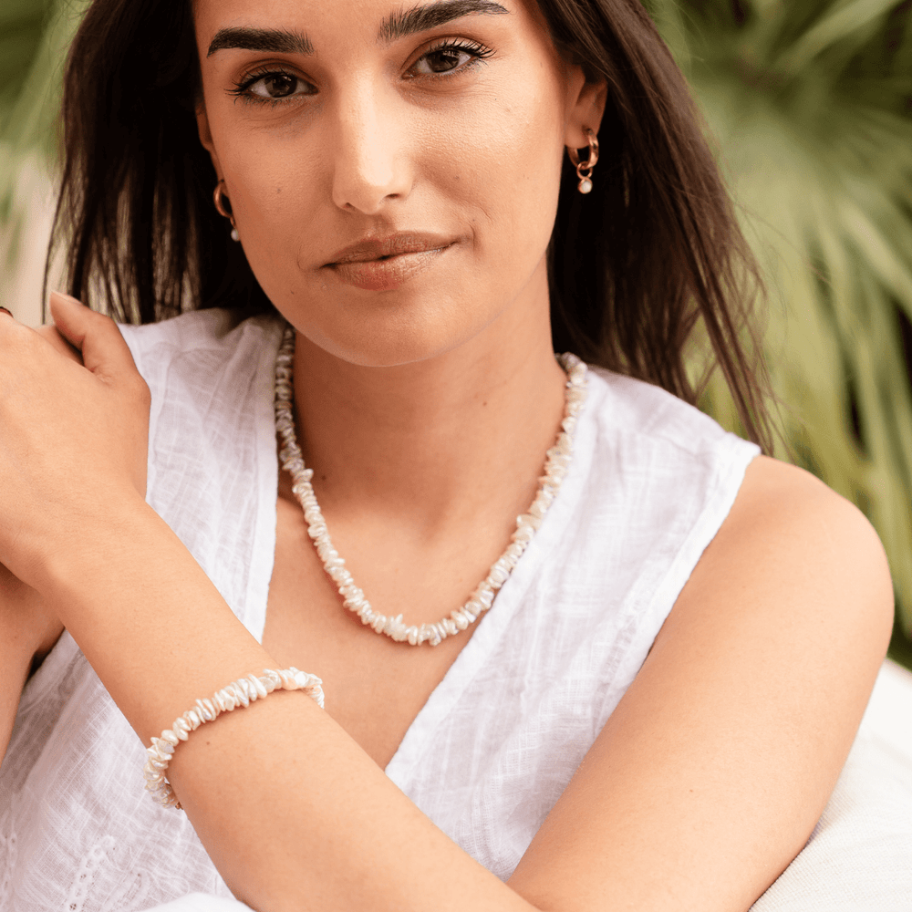 The Cala Freshwater Pearl Clasp Necklace - Ocean Native