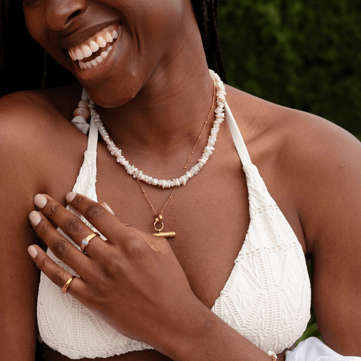 The Cala Freshwater Pearl Clasp Necklace - Ocean Native