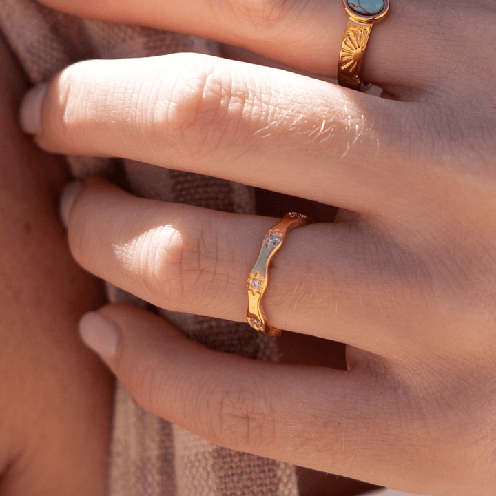 The Nova Band Ring - Gold & Silver - Ocean Native