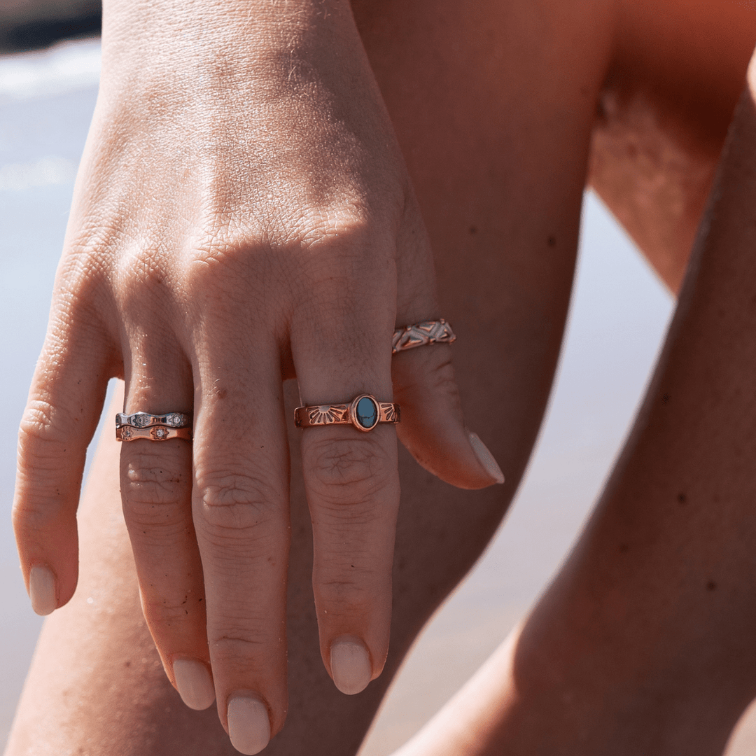 The Nova Band Ring - Gold & Silver - Ocean Native