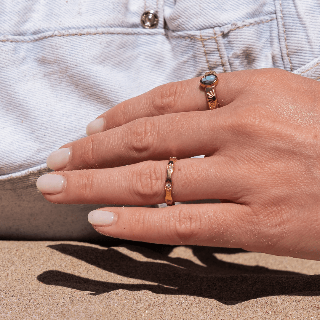 The Nova Band Ring - Gold & Silver - Ocean Native