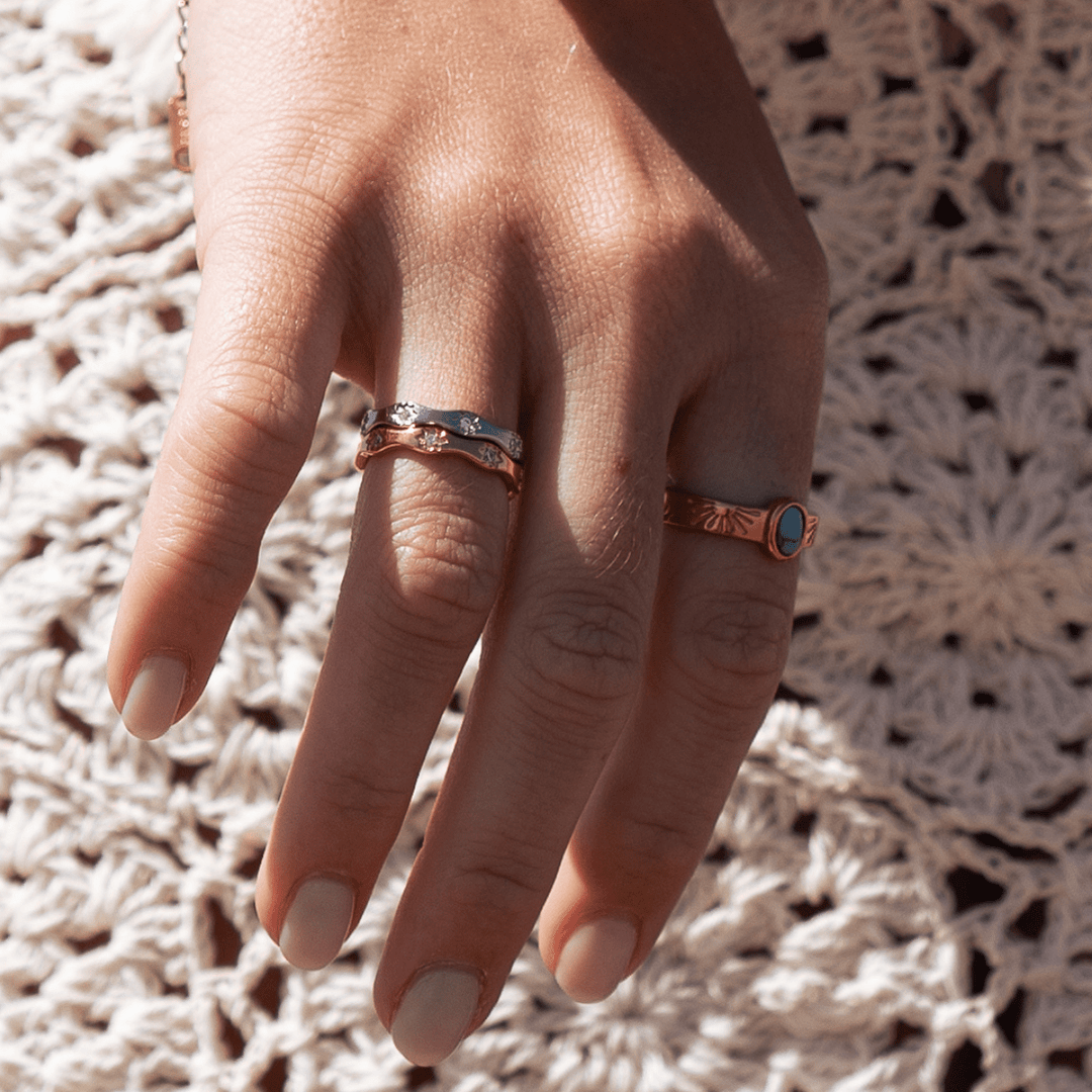 The Nova Band Ring - Gold & Silver - Ocean Native
