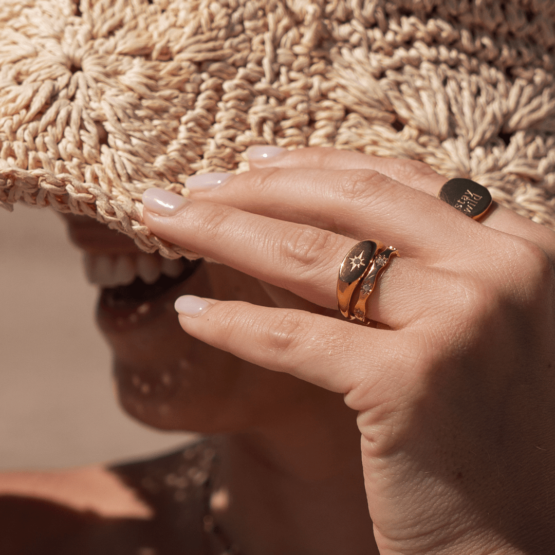 The Nova Band Ring - Gold & Silver - Ocean Native