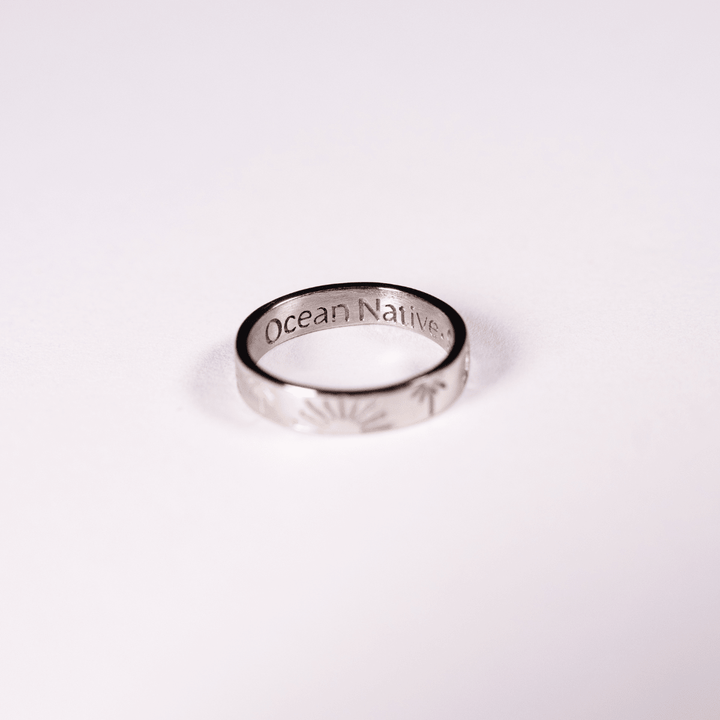 The Ocean Muse Band Ring - Gold &amp; Silver - Ocean Native