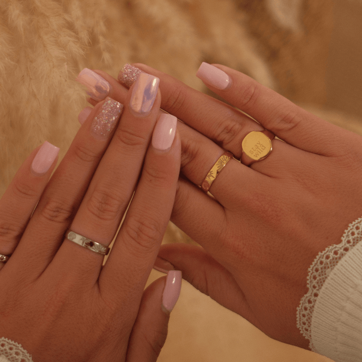 The Ocean Muse Band Ring - Gold & Silver - Ocean Native