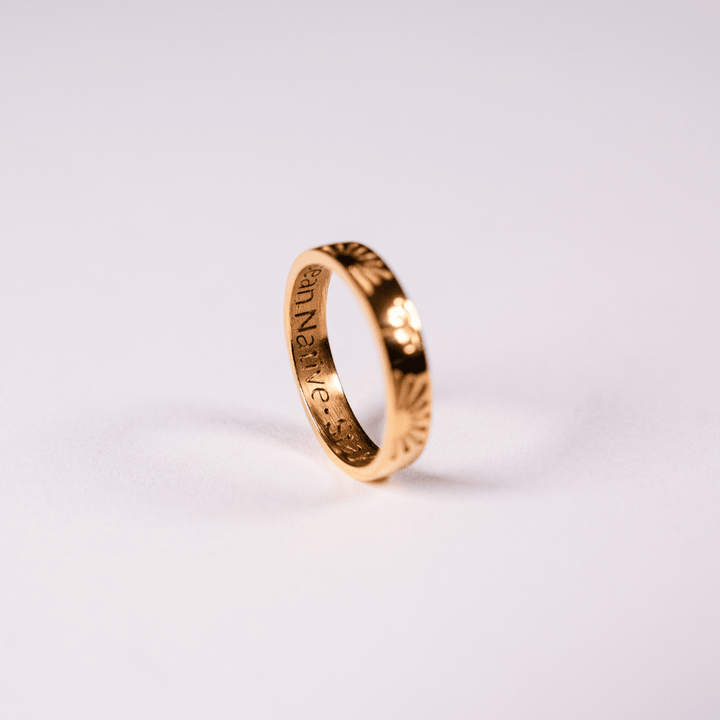 The Ocean Muse Band Ring - Gold & Silver - Ocean Native