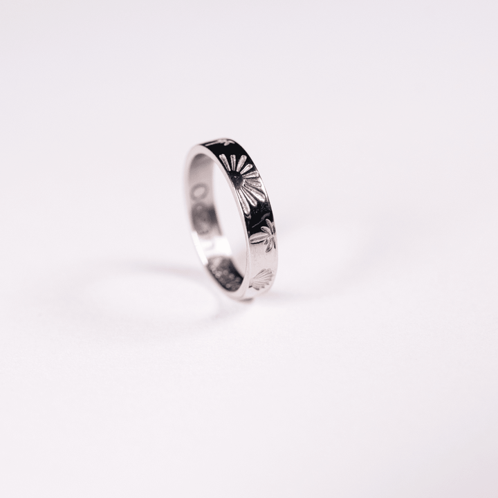 The Ocean Muse Band Ring - Gold &amp; Silver - Ocean Native