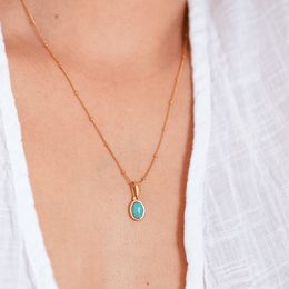 Turquoise Drop Charm