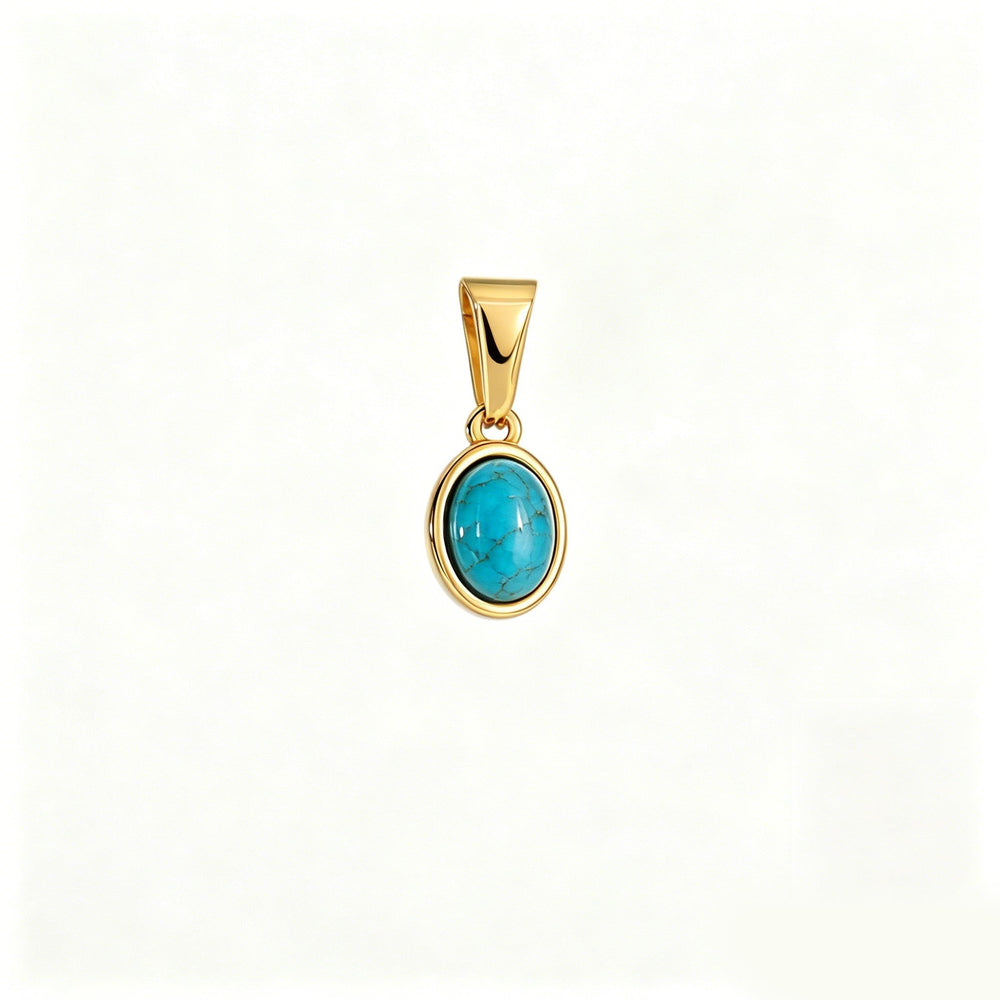 Turquoise Drop Charm - Ocean Native